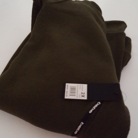 bebe Oversized Tape Ribbed Mini Logo Hoodi… - Picture 13 of 16